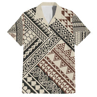 Niho Taniwha Kowhaiwhai Family Matching Off Shoulder Maxi Dress and Hawaiian Shirt