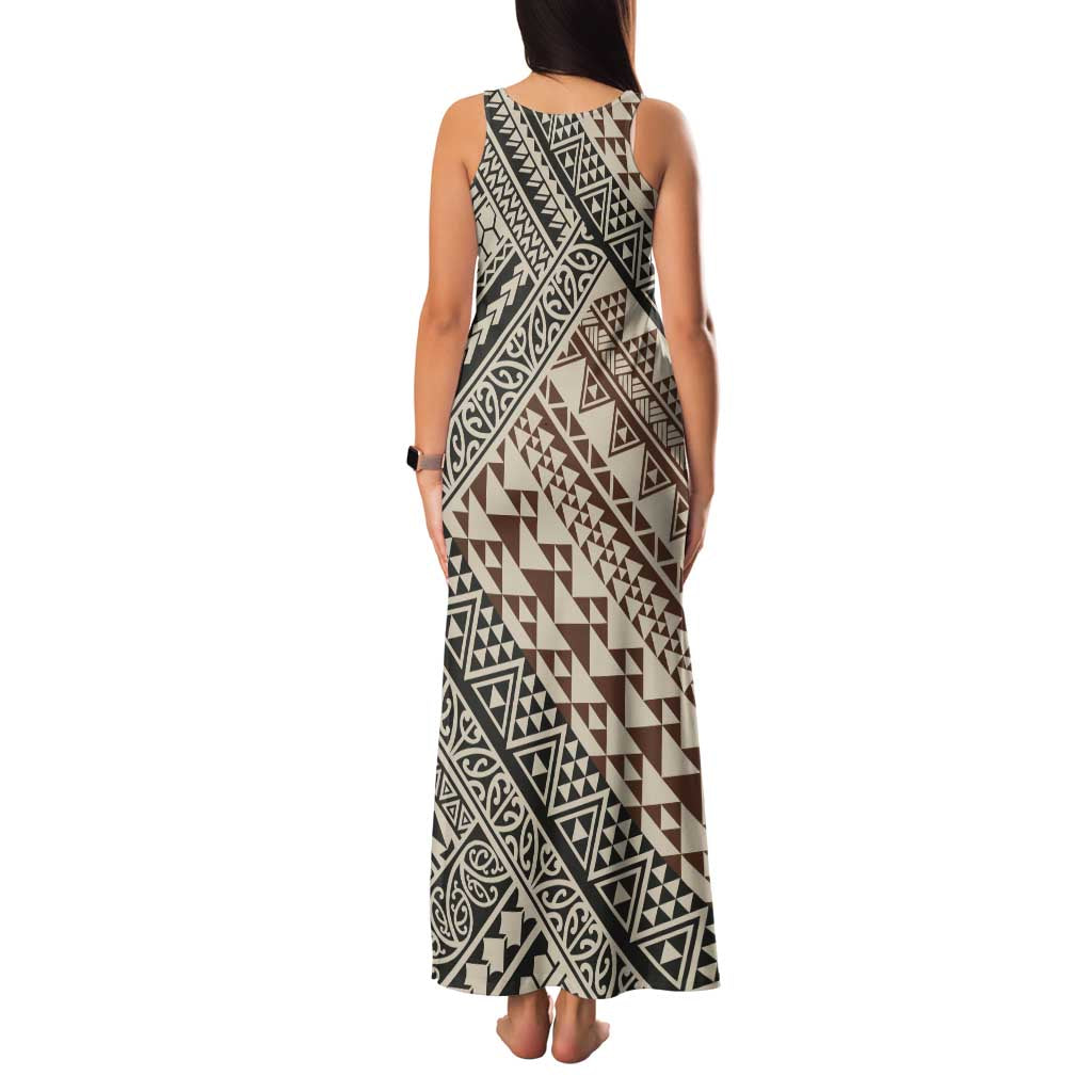 Niho Taniwha Kowhaiwhai Family Matching Tank Maxi Dress and Hawaiian Shirt