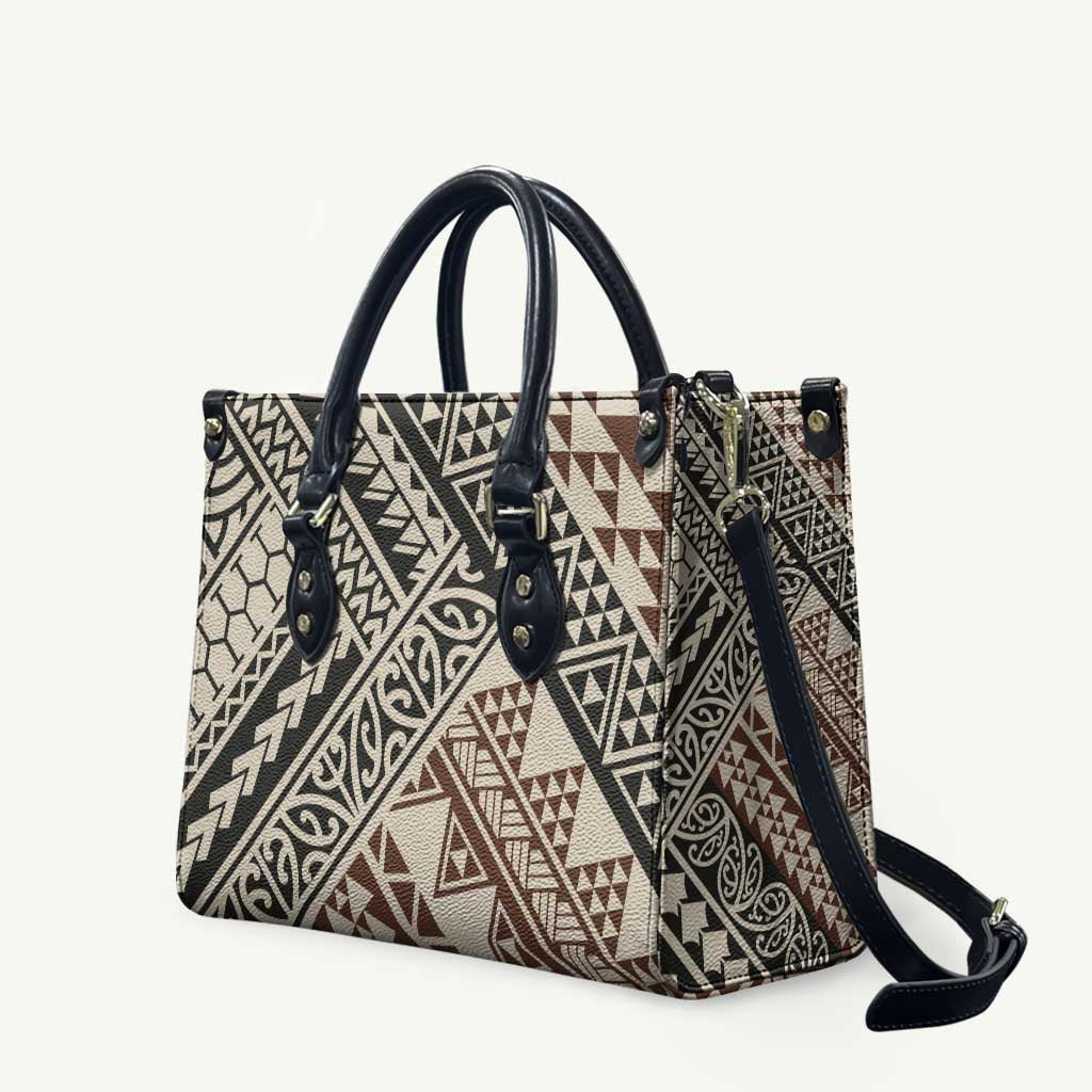 Niho Taniwha Kowhaiwhai Leather Bag - Polynesian Pride