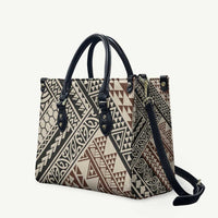 Niho Taniwha Kowhaiwhai Leather Bag - Polynesian Pride