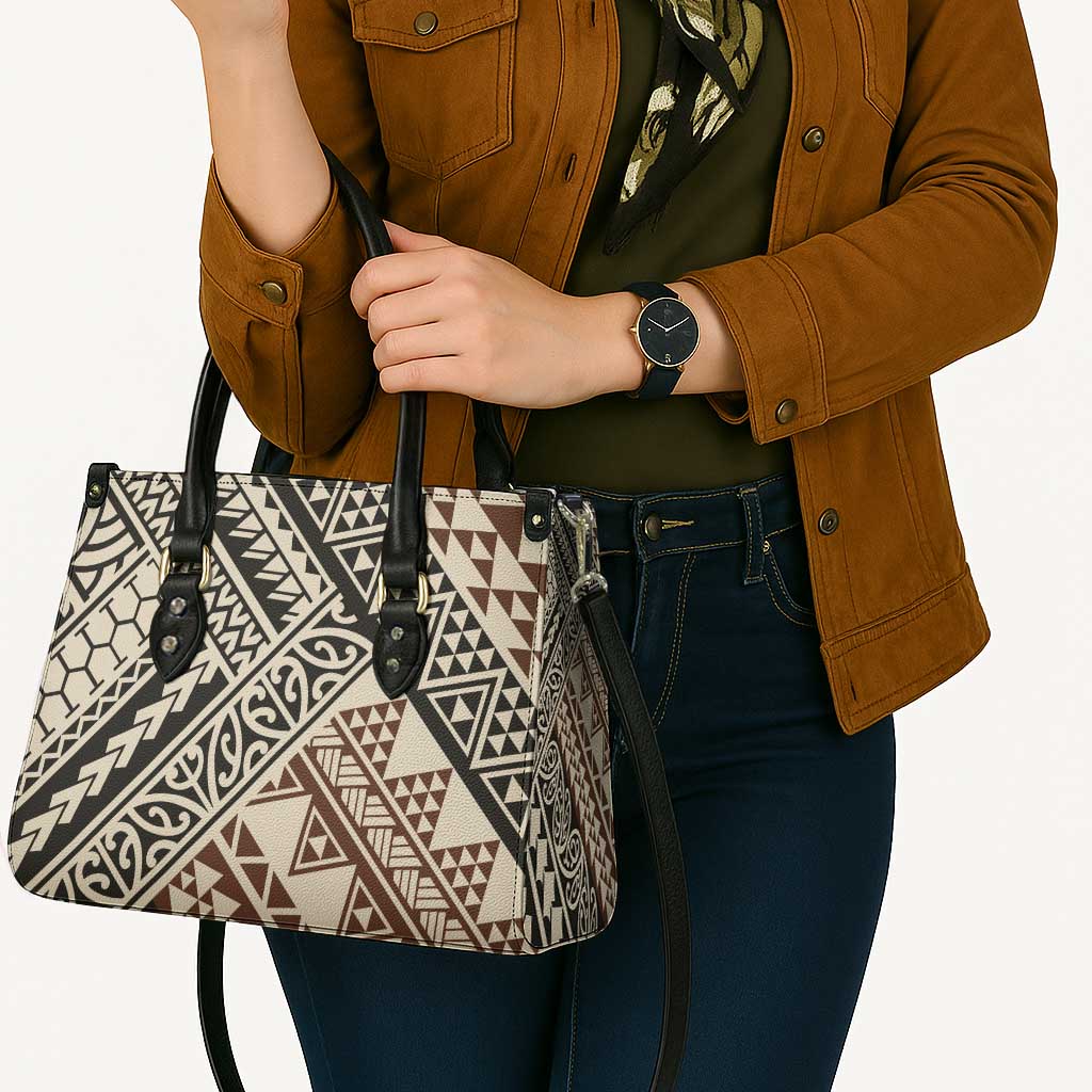Niho Taniwha Kowhaiwhai Leather Bag - Polynesian Pride