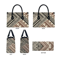 Niho Taniwha Kowhaiwhai Leather Bag - Polynesian Pride