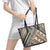 Niho Taniwha Kowhaiwhai Leather Tote Bag