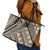 Niho Taniwha Kowhaiwhai Leather Tote Bag