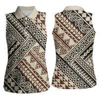 Niho Taniwha Kowhaiwhai Women Sleeveless Polo Shirt