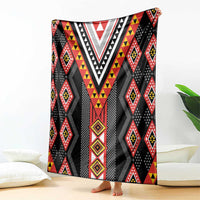 Niho Taniwha Taniko Motif Blanket