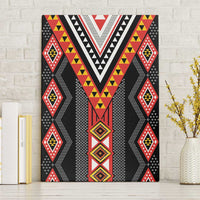 Niho Taniwha Taniko Motif Canvas Wall Art