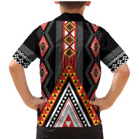 Niho Taniwha Taniko Motif Family Matching Mermaid Dress and Hawaiian Shirt LT9 - Polynesian Pride