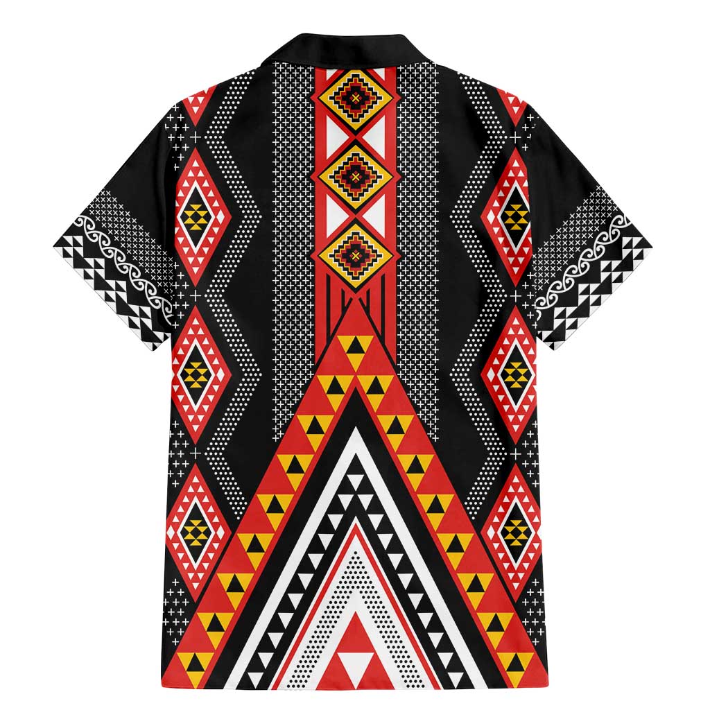 Niho Taniwha Taniko Motif Family Matching Mermaid Dress and Hawaiian Shirt LT9 - Polynesian Pride