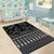 Black Taniko Kowhaiwhai Tukutuku Motif Area Rug