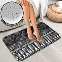Black Taniko Kowhaiwhai Tukutuku Motif Bathroom Set - Polynesian Pride