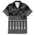 Black Taniko Kowhaiwhai Tukutuku Motif Hawaiian Shirt