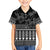 Black Taniko Kowhaiwhai Tukutuku Motif Hawaiian Shirt