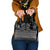 Black Taniko Kowhaiwhai Tukutuku Motif Shoulder Handbag