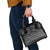 Black Taniko Kowhaiwhai Tukutuku Motif Shoulder Handbag