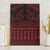 Red Taniko Kowhaiwhai Tukutuku Motif Canvas Wall Art