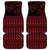 Red Taniko Kowhaiwhai Tukutuku Motif Car Mats
