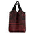 Red Taniko Kowhaiwhai Tukutuku Motif Grocery Bag