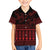 Red Taniko Kowhaiwhai Tukutuku Motif Hawaiian Shirt