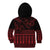 Red Taniko Kowhaiwhai Tukutuku Motif Kid Hoodie