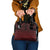 Red Taniko Kowhaiwhai Tukutuku Motif Shoulder Handbag