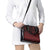 Red Taniko Kowhaiwhai Tukutuku Motif Shoulder Handbag