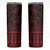 Red Taniko Kowhaiwhai Tukutuku Motif Skinny Tumbler