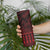 Red Taniko Kowhaiwhai Tukutuku Motif Skinny Tumbler