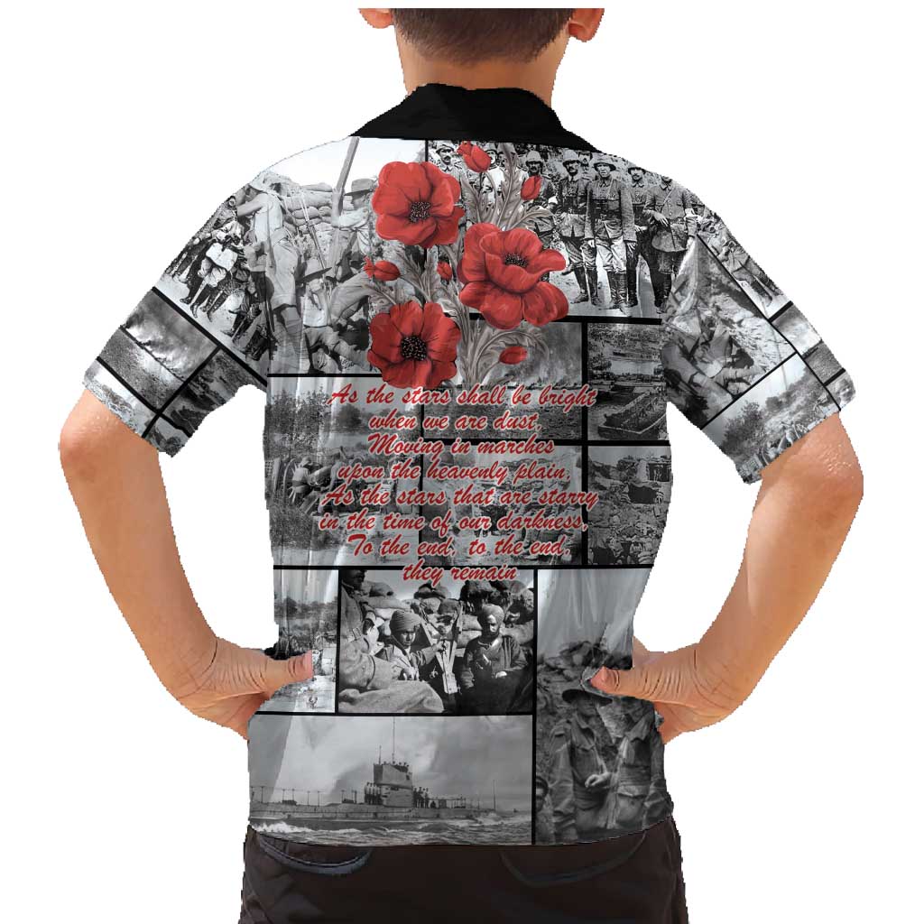 ANZAC Day Gallipoli Campaign Family Matching Mermaid Dress and Hawaiian Shirt To The End They Remain LT9 - Polynesian Pride