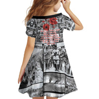 ANZAC Day Gallipoli Campaign Family Matching Off The Shoulder Long Sleeve Dress and Hawaiian Shirt To The End They Remain LT9 - Polynesian Pride