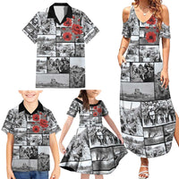 ANZAC Day Gallipoli Campaign Family Matching Summer Maxi Dress and Hawaiian Shirt To The End They Remain LT9 - Polynesian Pride
