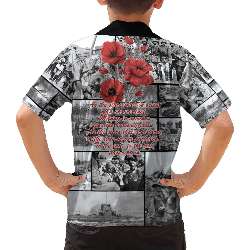 ANZAC Day Gallipoli Campaign Family Matching Tank Maxi Dress and Hawaiian Shirt To The End They Remain LT9 - Polynesian Pride