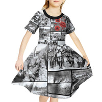 ANZAC Day Gallipoli Campaign Kid Short Sleeve Dress To The End They Remain