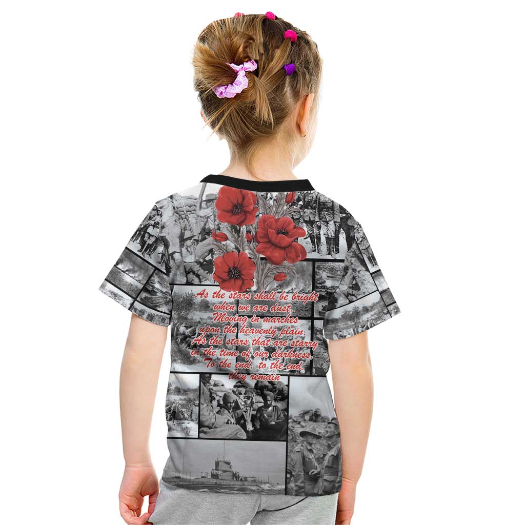ANZAC Day Gallipoli Campaign Kid T Shirt To The End They Remain