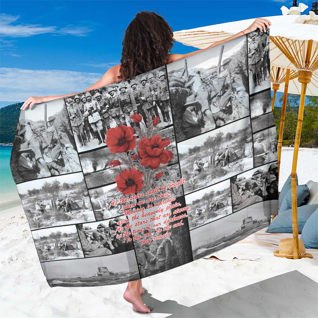 ANZAC Day Gallipoli Campaign Sarong To The End They Remain