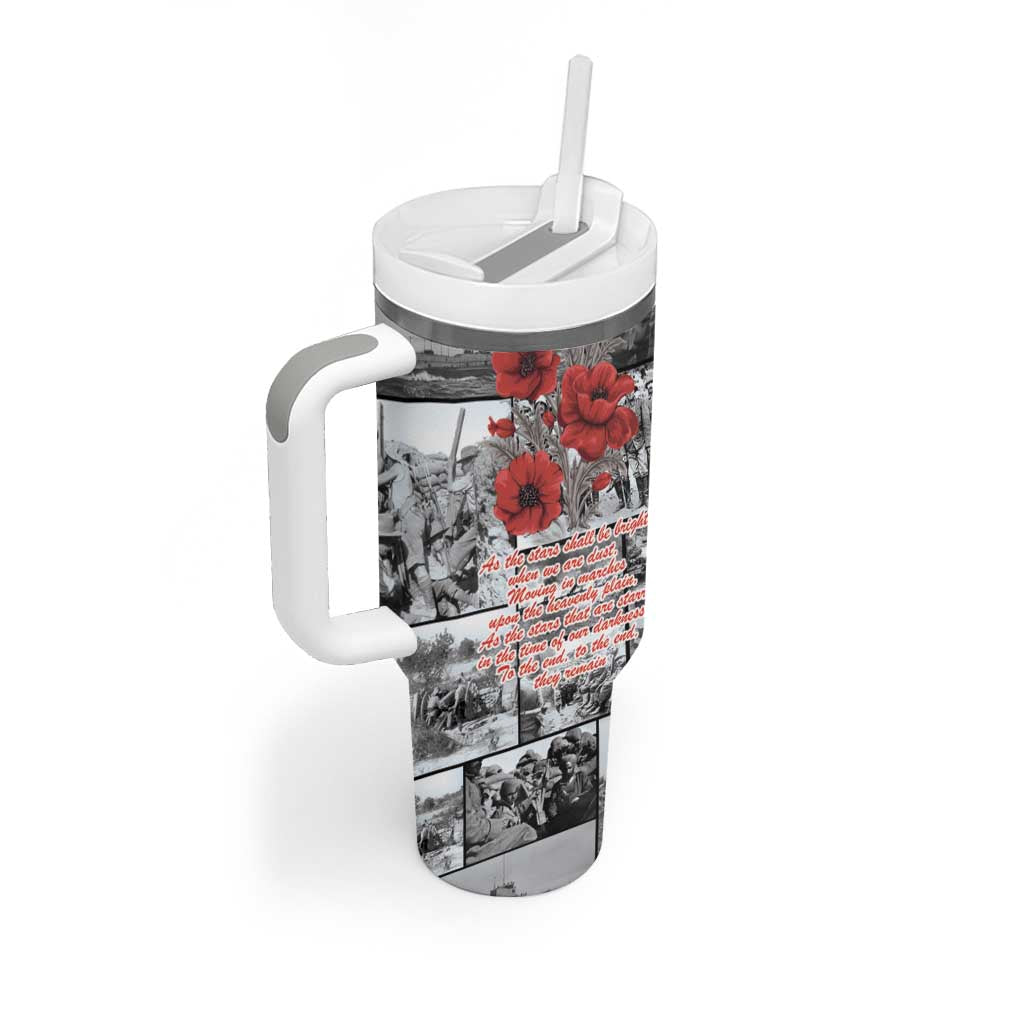 ANZAC Day Gallipoli Campaign Tumbler With Handle To The End They Remain