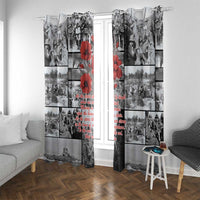 ANZAC Day Gallipoli Campaign Window Curtain To The End They Remain