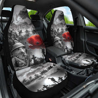 Black ANZAC Day The Battle of Lone Pine Car Seat Cover Kiwi-Kangaroo Soldier Lest We Forget