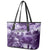 Purple ANZAC Day The Battle of Lone Pine Leather Tote Bag Kiwi-Kangaroo Soldier Lest We Forget