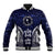 FSM Chuuk States Baseball Jacket Micronesia Six 9 One Polynesian Tribal Pattern