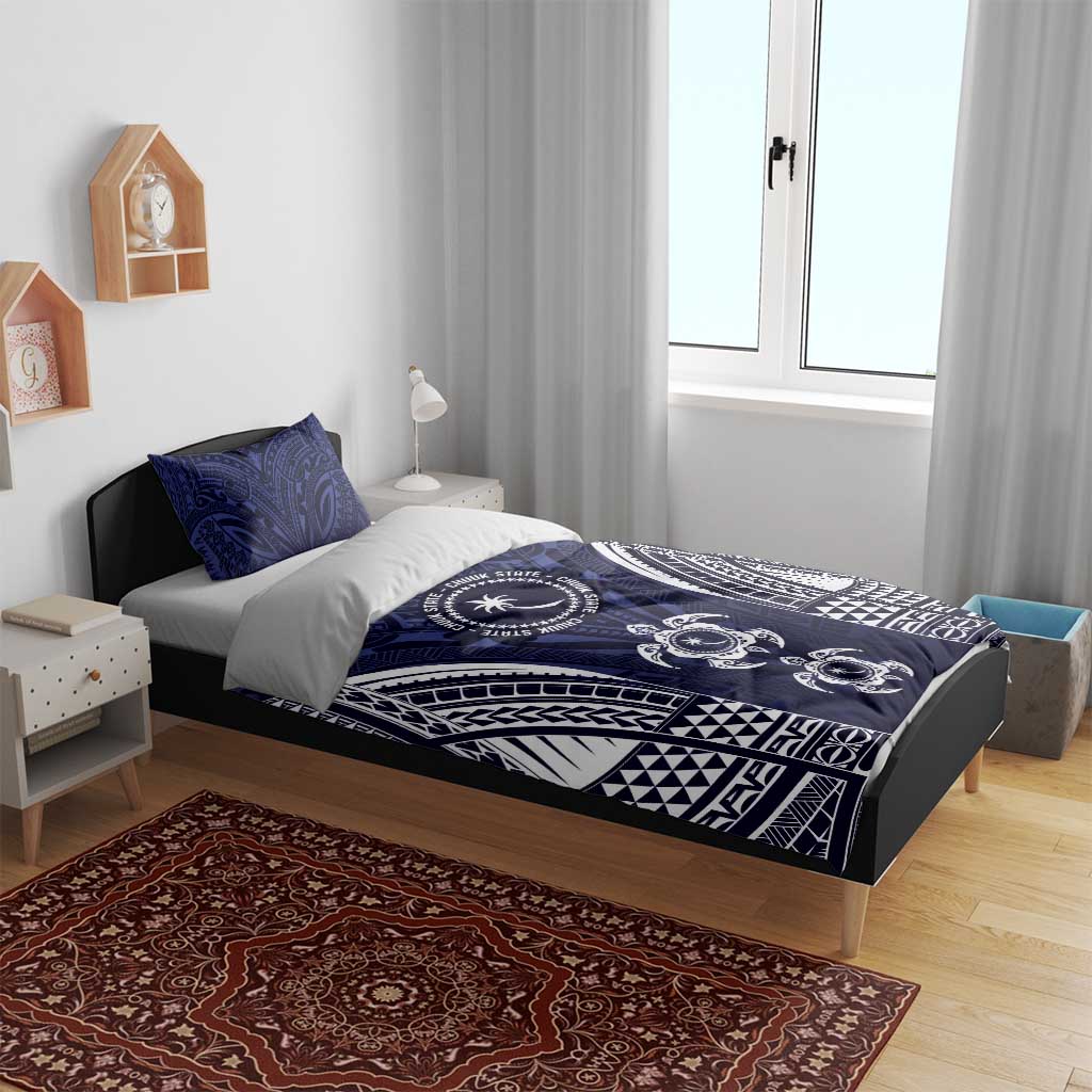 FSM Chuuk States Bedding Set Micronesia Six 9 One Polynesian Tribal Pattern