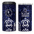 FSM Chuuk States 4 in 1 Can Cooler Tumbler Micronesia Six 9 One Polynesian Tribal Pattern