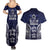 FSM Chuuk States Couples Matching Summer Maxi Dress and Hawaiian Shirt Micronesia Six 9 One Polynesian Tribal Pattern