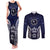FSM Chuuk States Couples Matching Tank Maxi Dress and Long Sleeve Button Shirt Micronesia Six 9 One Polynesian Tribal Pattern