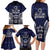 FSM Chuuk States Family Matching Long Sleeve Bodycon Dress and Hawaiian Shirt Micronesia Six 9 One Polynesian Tribal Pattern