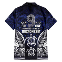 FSM Chuuk States Family Matching Long Sleeve Bodycon Dress and Hawaiian Shirt Micronesia Six 9 One Polynesian Tribal Pattern LT9 - Polynesian Pride