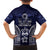 FSM Chuuk States Family Matching Off The Shoulder Long Sleeve Dress and Hawaiian Shirt Micronesia Six 9 One Polynesian Tribal Pattern