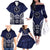 FSM Chuuk States Family Matching Off The Shoulder Long Sleeve Dress and Hawaiian Shirt Micronesia Six 9 One Polynesian Tribal Pattern