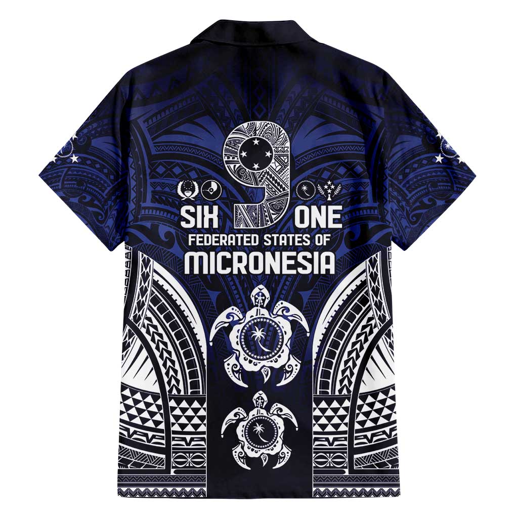 FSM Chuuk States Family Matching Off Shoulder Maxi Dress and Hawaiian Shirt Micronesia Six 9 One Polynesian Tribal Pattern