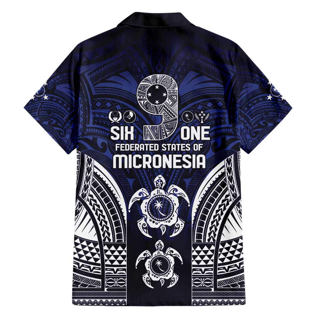 FSM Chuuk States Family Matching Short Sleeve Bodycon Dress and Hawaiian Shirt Micronesia Six 9 One Polynesian Tribal Pattern LT9 - Polynesian Pride